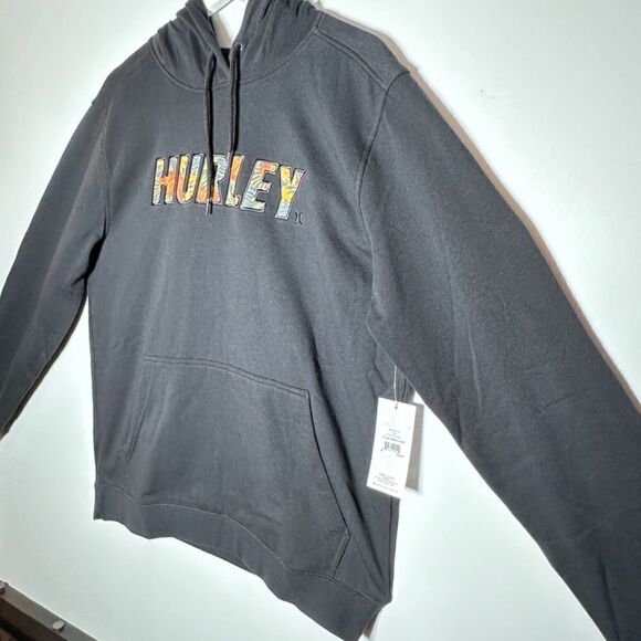 HURLEY® “FAST LANE SUMMER” HOODIE — Black / Men-M / NEW-(NWT) - Picture 1 of 15